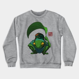 A Frog and His Son Inspecting Crewneck Sweatshirt